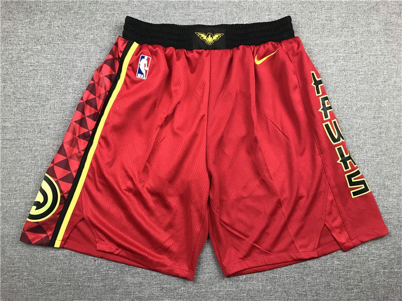2025 Men NBA Atlanta Hawks Shorts Red style 1->atlanta hawks->NBA Jersey